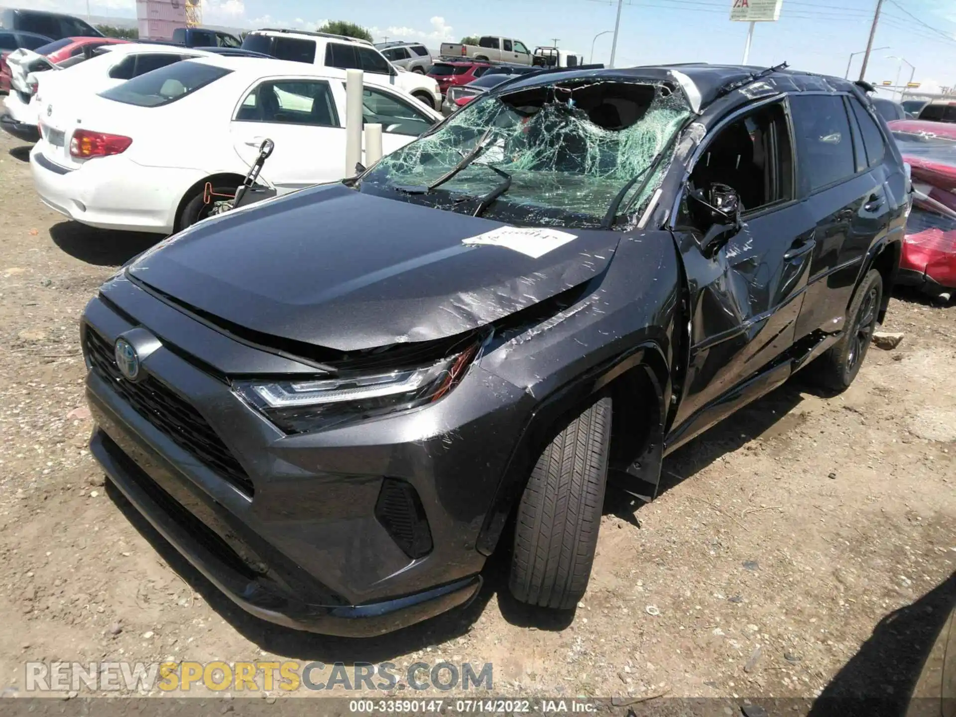 2 Photograph of a damaged car 4T3T6RFV8NU076376 TOYOTA RAV4 2022