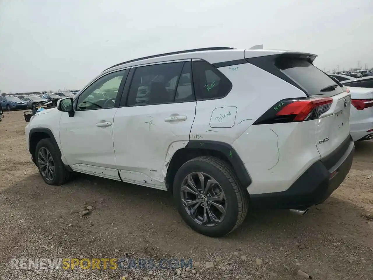 2 Photograph of a damaged car JTMB6RFV8NJ013708 TOYOTA RAV4 2022
