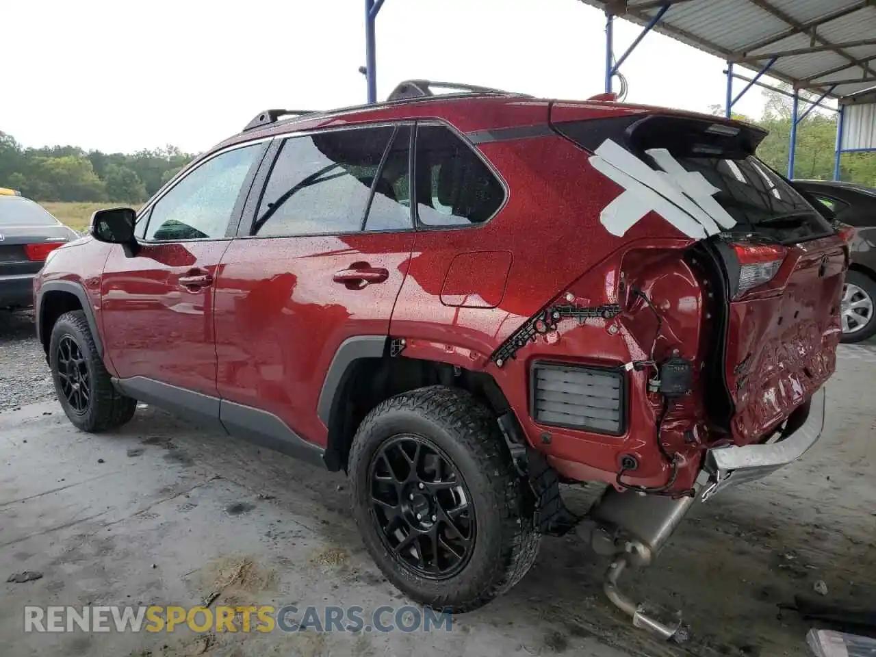 2 Photograph of a damaged car 2T3W1RFVXPW253198 TOYOTA RAV4 2023