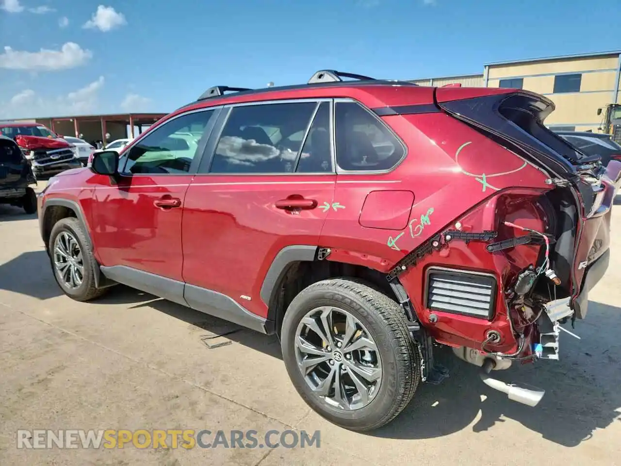 2 Photograph of a damaged car JTMB6RFV1PD115627 TOYOTA RAV4 2023