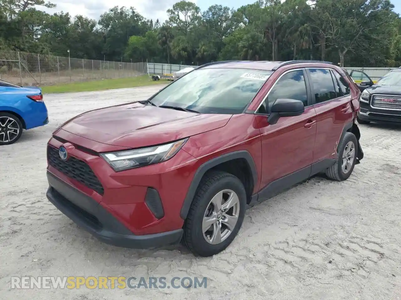 1 Photograph of a damaged car JTMLWRFV0PD575186 TOYOTA RAV4 2023