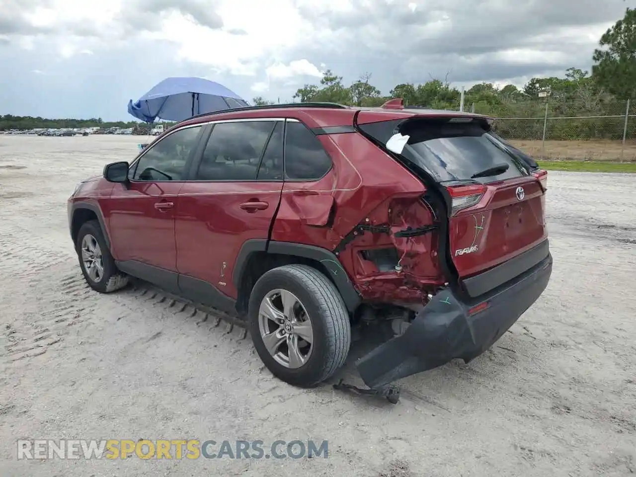 2 Photograph of a damaged car JTMLWRFV0PD575186 TOYOTA RAV4 2023