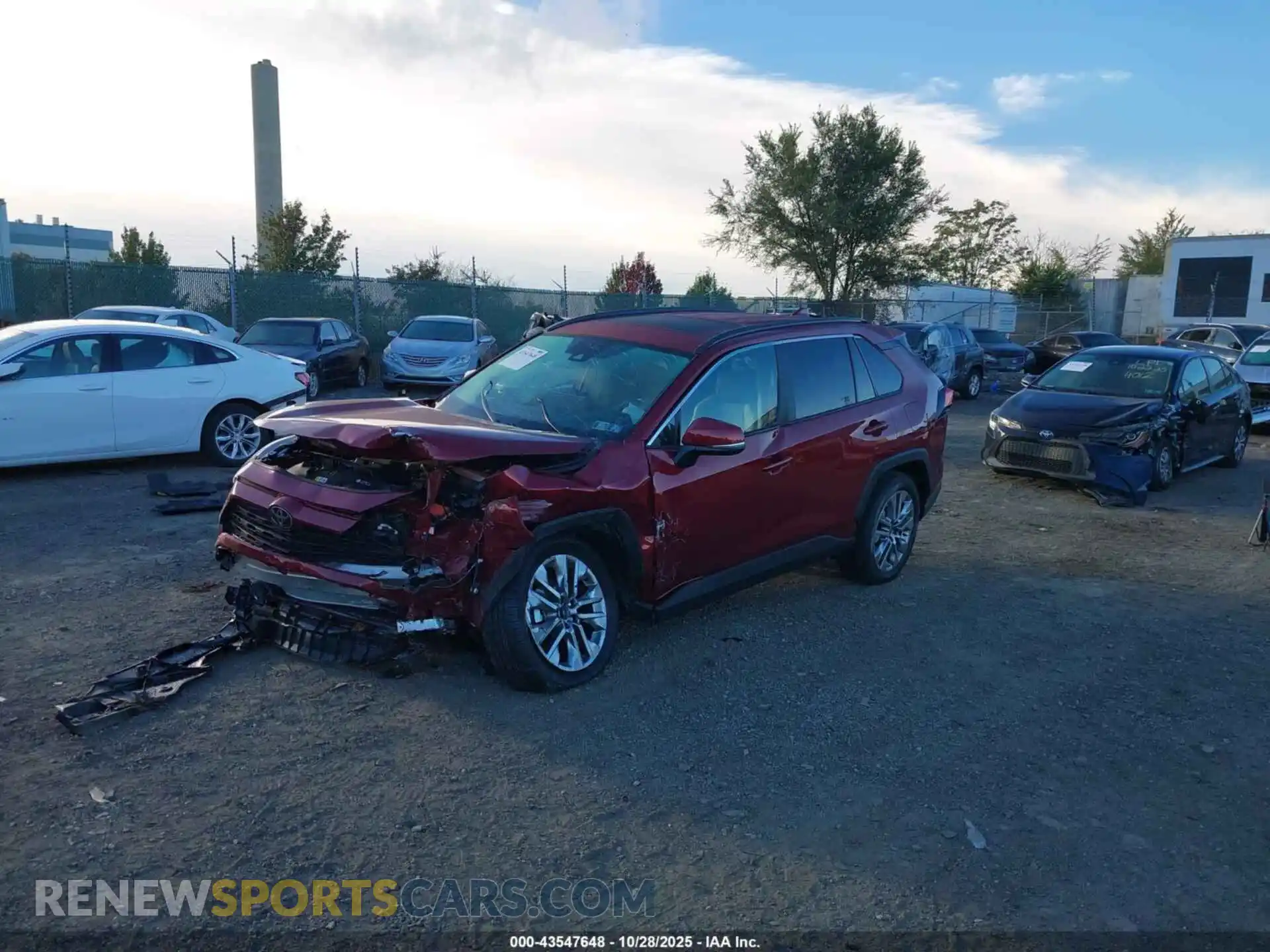 2 Фотография поврежденного автомобиля 2T3A1RFV2SW599877 TOYOTA RAV4 2025