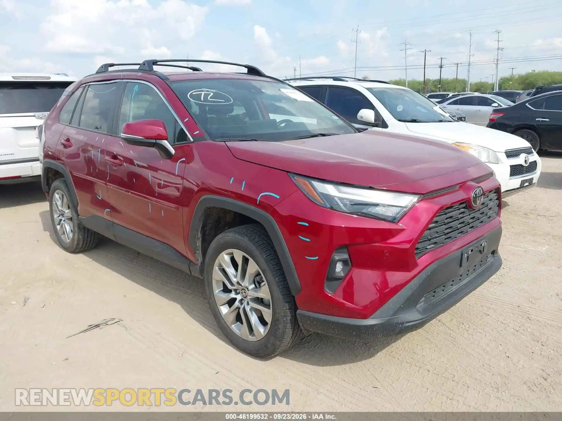1 Photograph of a damaged car 2T3A1RFVXSW520374 TOYOTA RAV4 2025