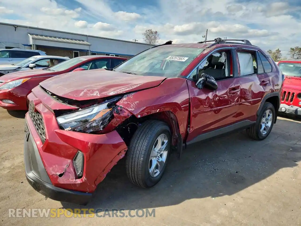1 Photograph of a damaged car 2T3P1RFV3SW596917 TOYOTA RAV4 2025