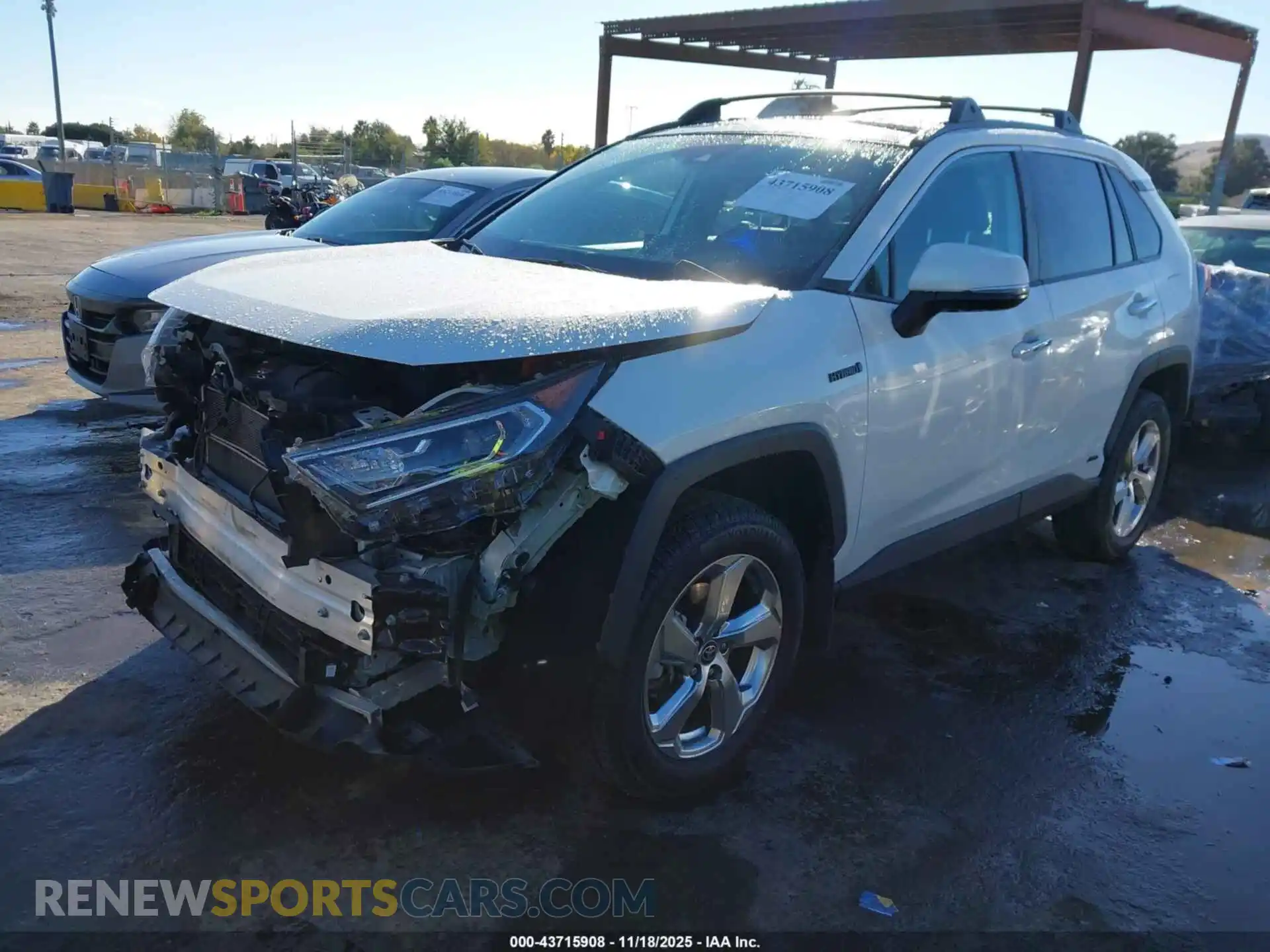 2 fotografías del automóvil dañado 4T3D6RFV2MU036636 TOYOTA RAV4 HYBRID 2021