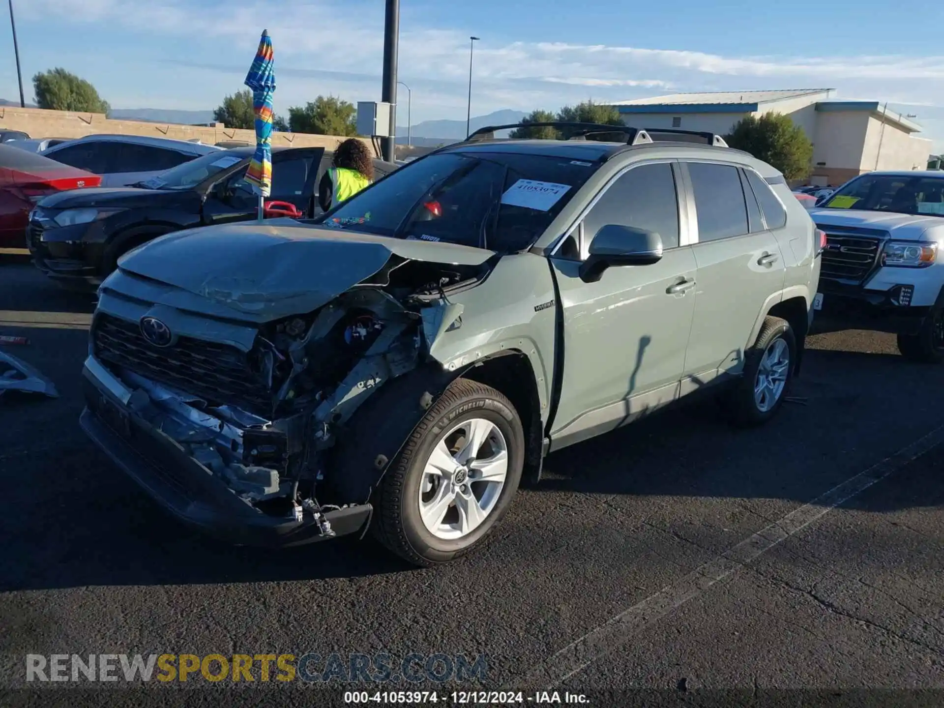 2 Photograph of a damaged car 4T3RWRFVXMU038494 TOYOTA RAV4 HYBRID 2021