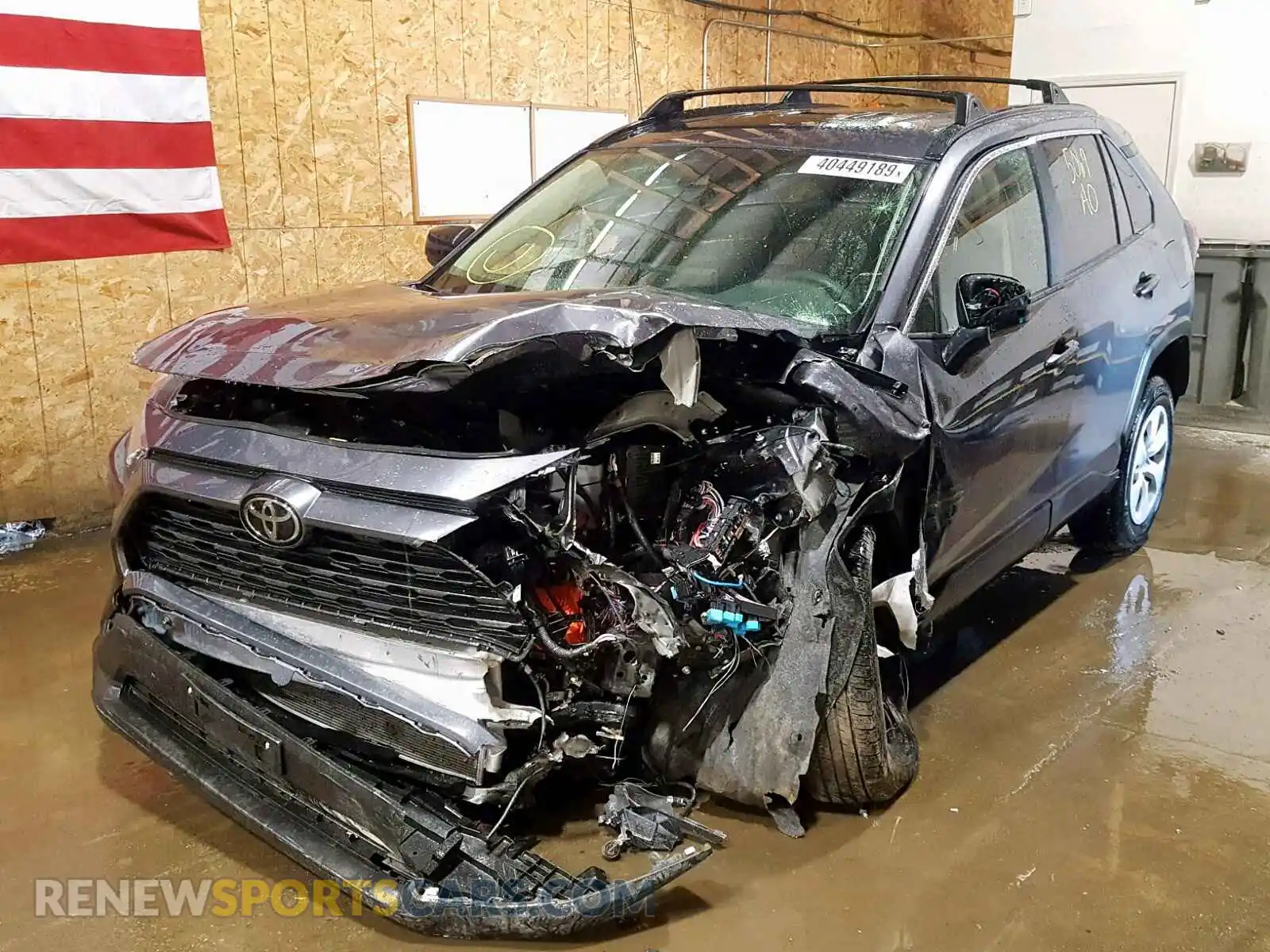 2 Photograph of a damaged car JTMF1RFVXKD018063 TOYOTA RAV4 LE 2019