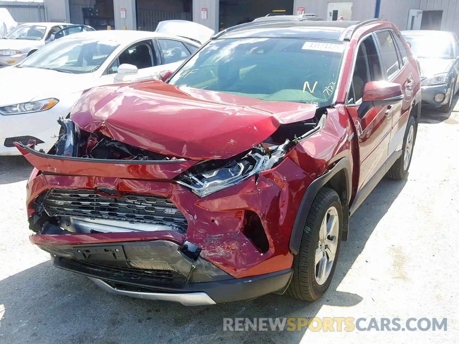 2 Photograph of a damaged car JTMDWRFV9KD500435 TOYOTA RAV4 LIMIT 2019