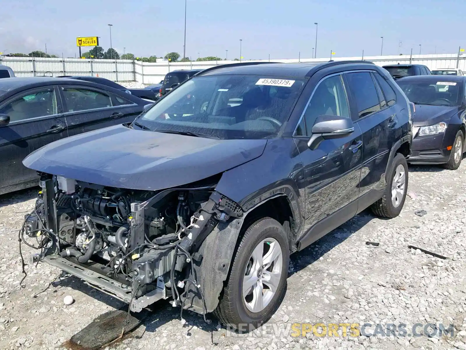 2 Photograph of a damaged car JTMW1RFV1KJ001797 TOYOTA RAV4 XLE 2019