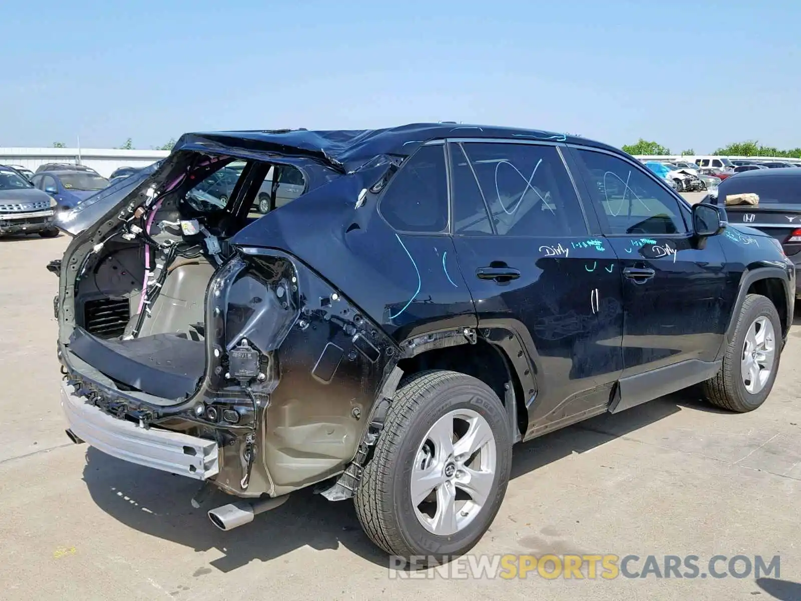 4 Photograph of a damaged car JTMW1RFV4KD007978 TOYOTA RAV4 XLE 2019
