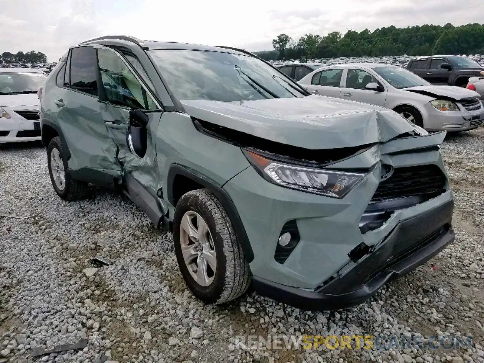 1 Photograph of a damaged car JTMW1RFV5KD510001 TOYOTA RAV4 XLE 2019