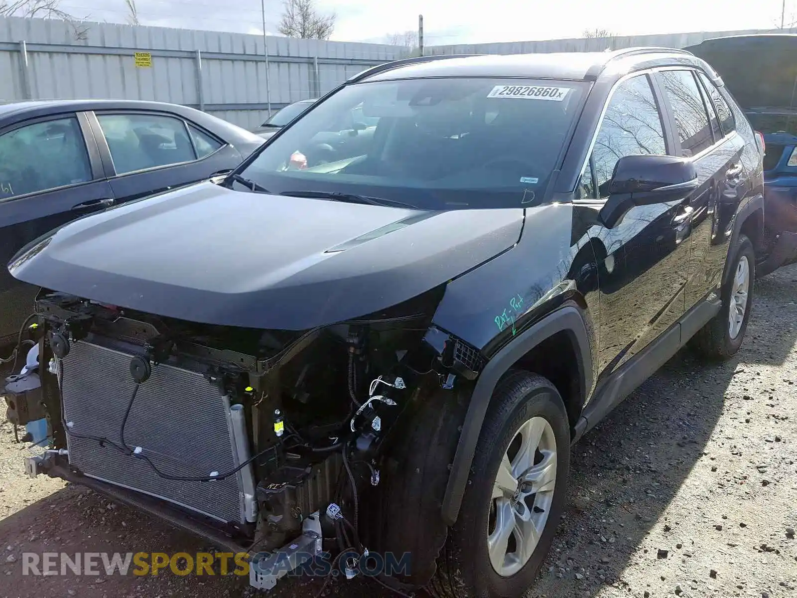 2 Photograph of a damaged car 2T3P1RFV2LC065677 TOYOTA RAV4 XLE 2020