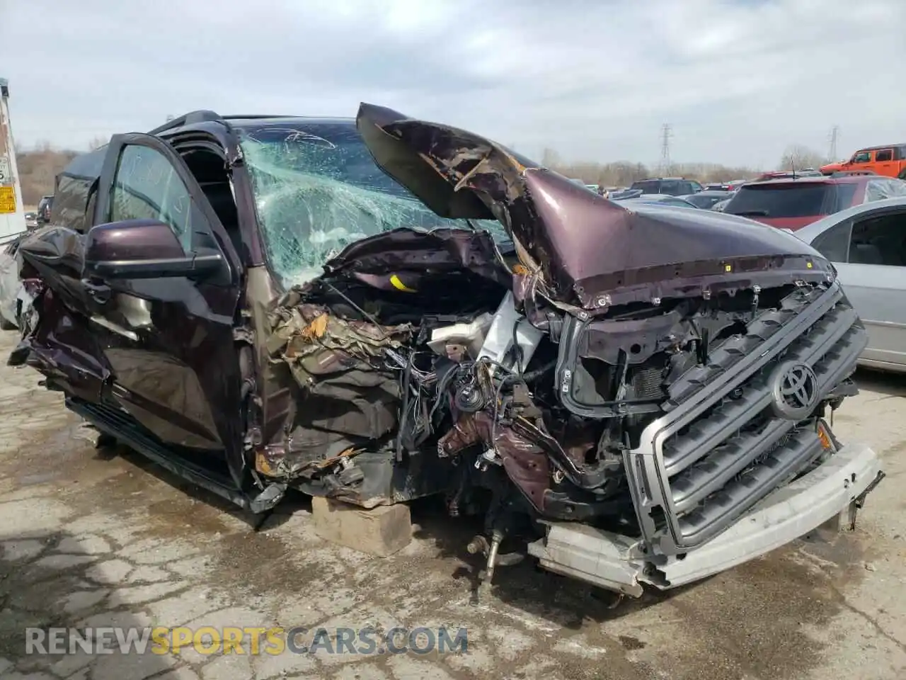 1 Photograph of a damaged car 5TDZY5G1XGS063514 TOYOTA SEQUOIA 2016