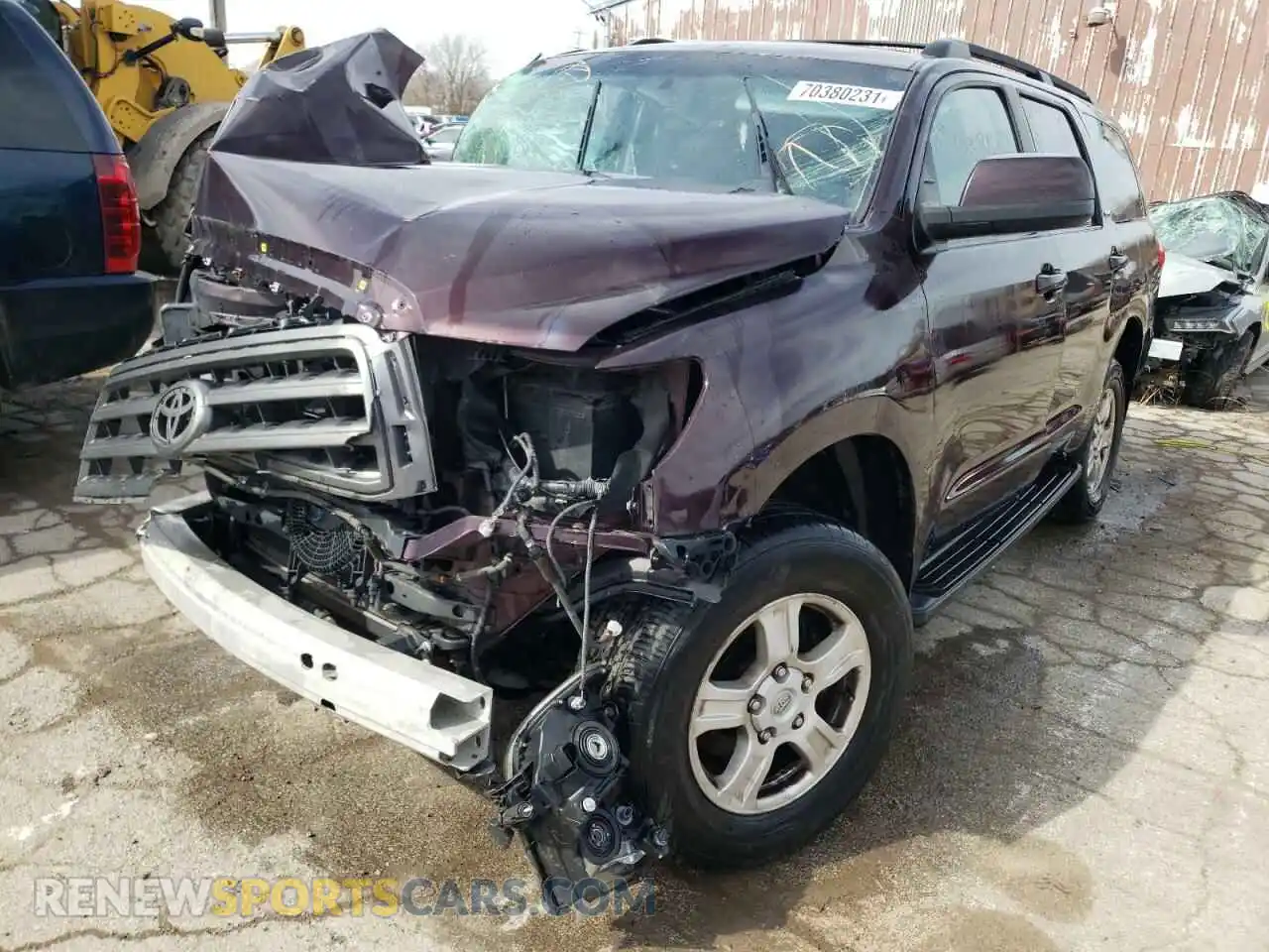 2 Photograph of a damaged car 5TDZY5G1XGS063514 TOYOTA SEQUOIA 2016