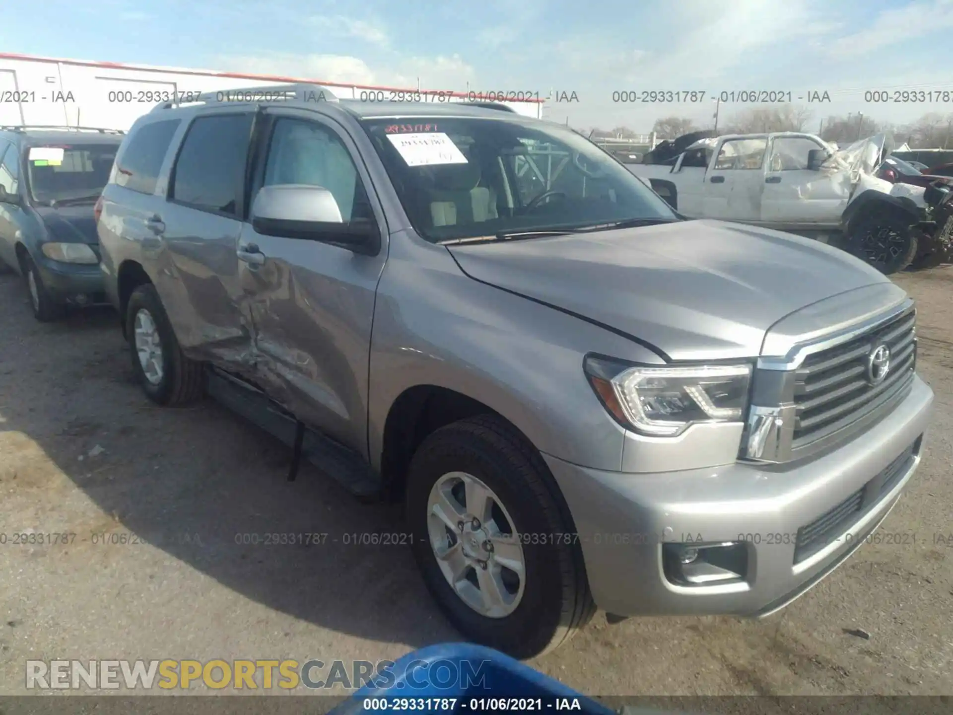 1 Photograph of a damaged car 5TDBY5G19KS166580 TOYOTA SEQUOIA 2019