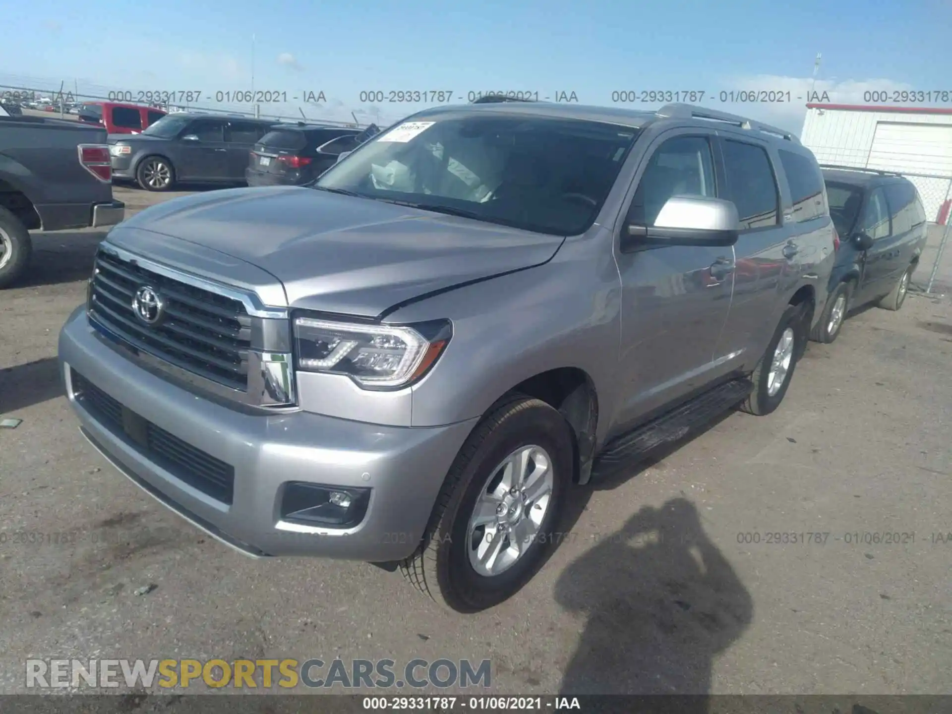 2 Photograph of a damaged car 5TDBY5G19KS166580 TOYOTA SEQUOIA 2019
