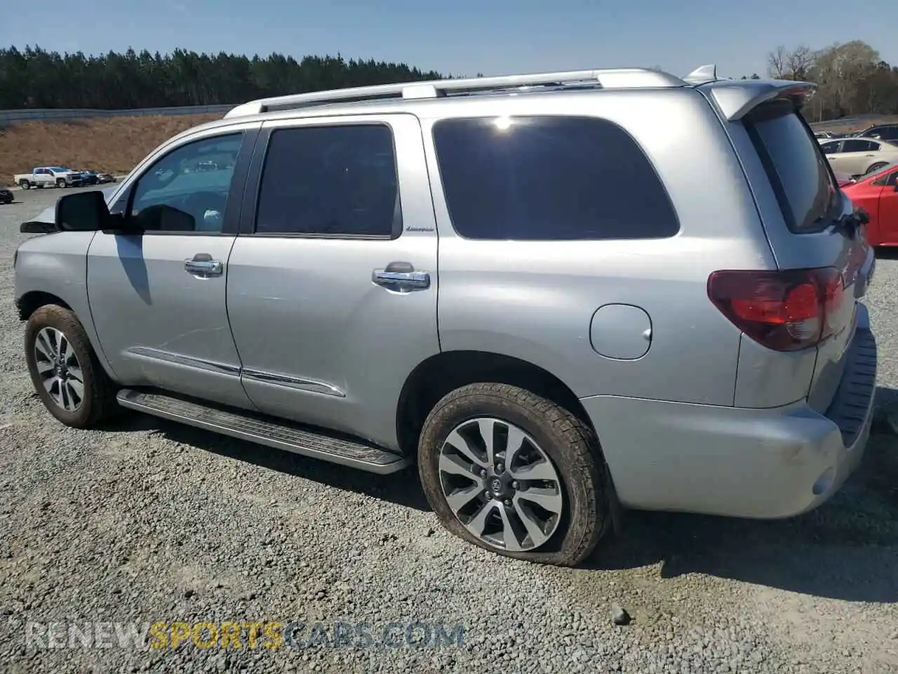 2 fotografías del automóvil dañado 5TDKY5G11LS074252 TOYOTA SEQUOIA 2020