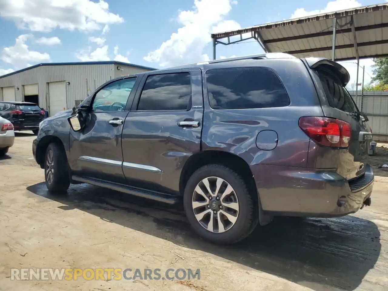2 fotografías del automóvil dañado 5TDKY5G17LS074238 TOYOTA SEQUOIA 2020