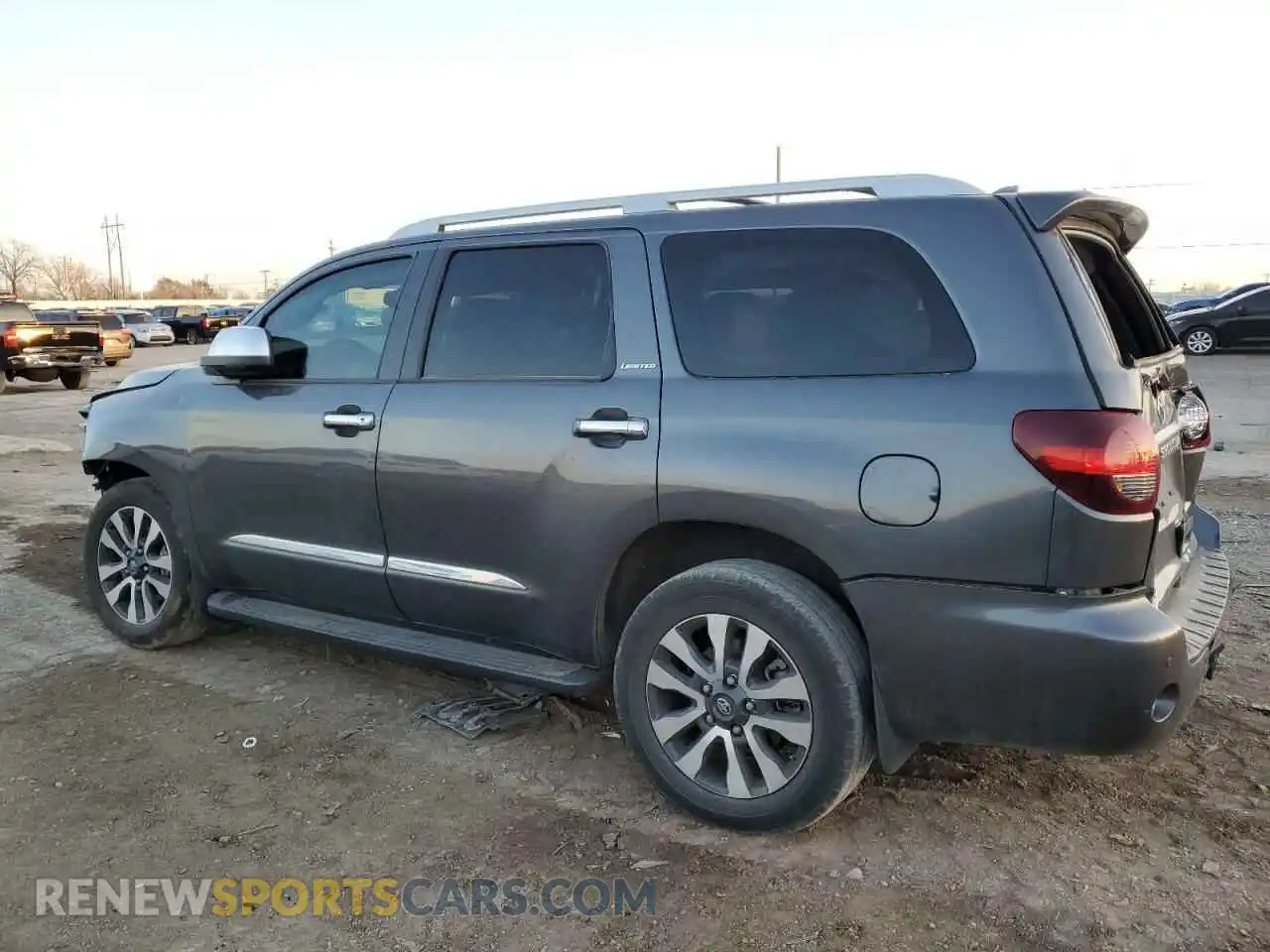2 fotografías del automóvil dañado 5TDKY5G1XLS075142 TOYOTA SEQUOIA 2020