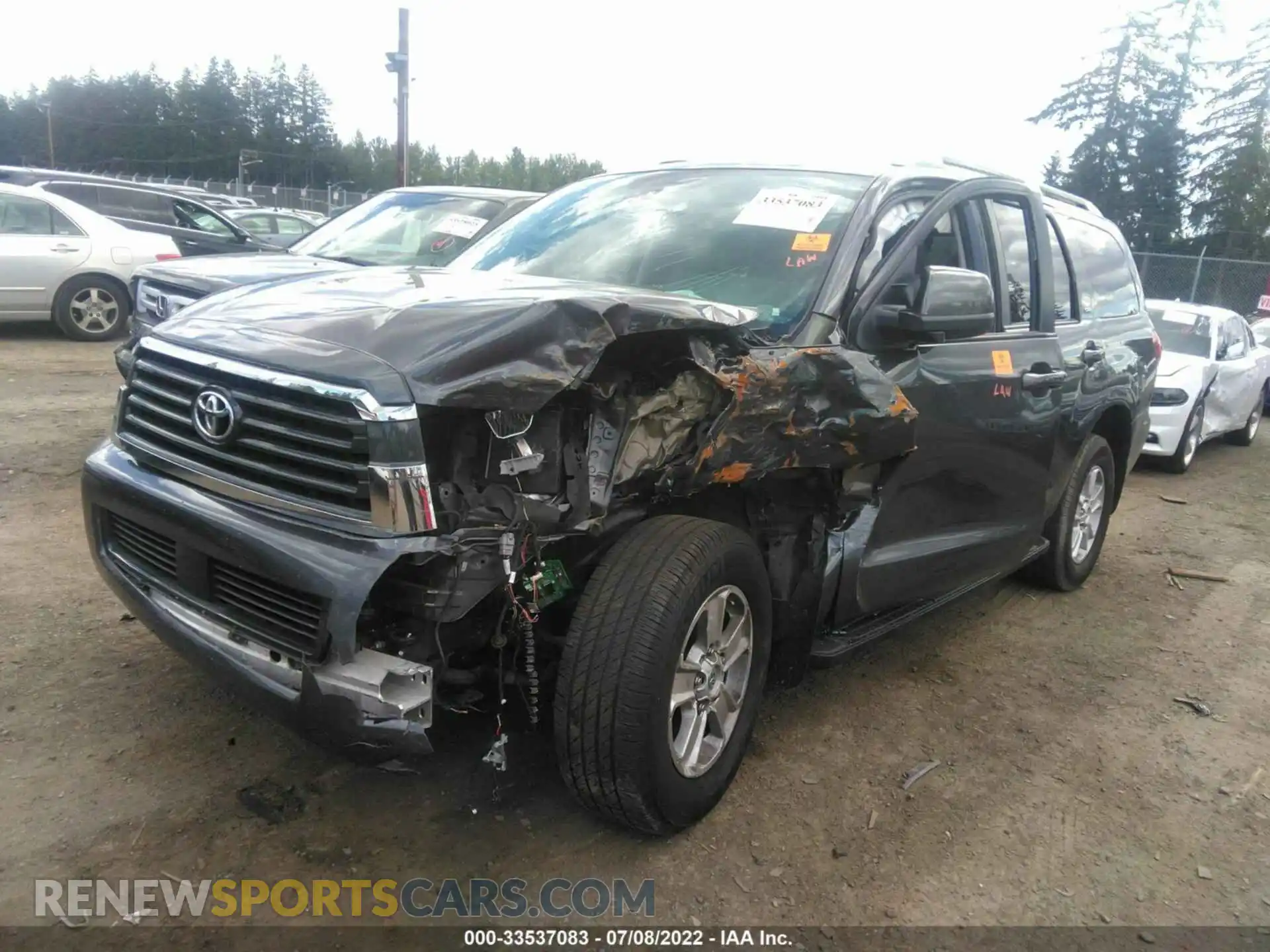 2 Photograph of a damaged car 5TDAY5B16MS183827 TOYOTA SEQUOIA 2021