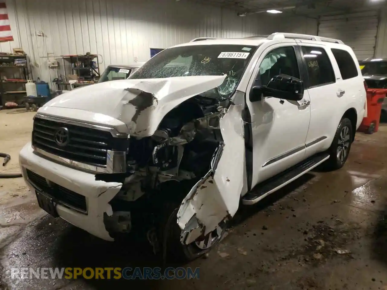 2 Photograph of a damaged car 5TDFY5B18MS186895 TOYOTA SEQUOIA 2021