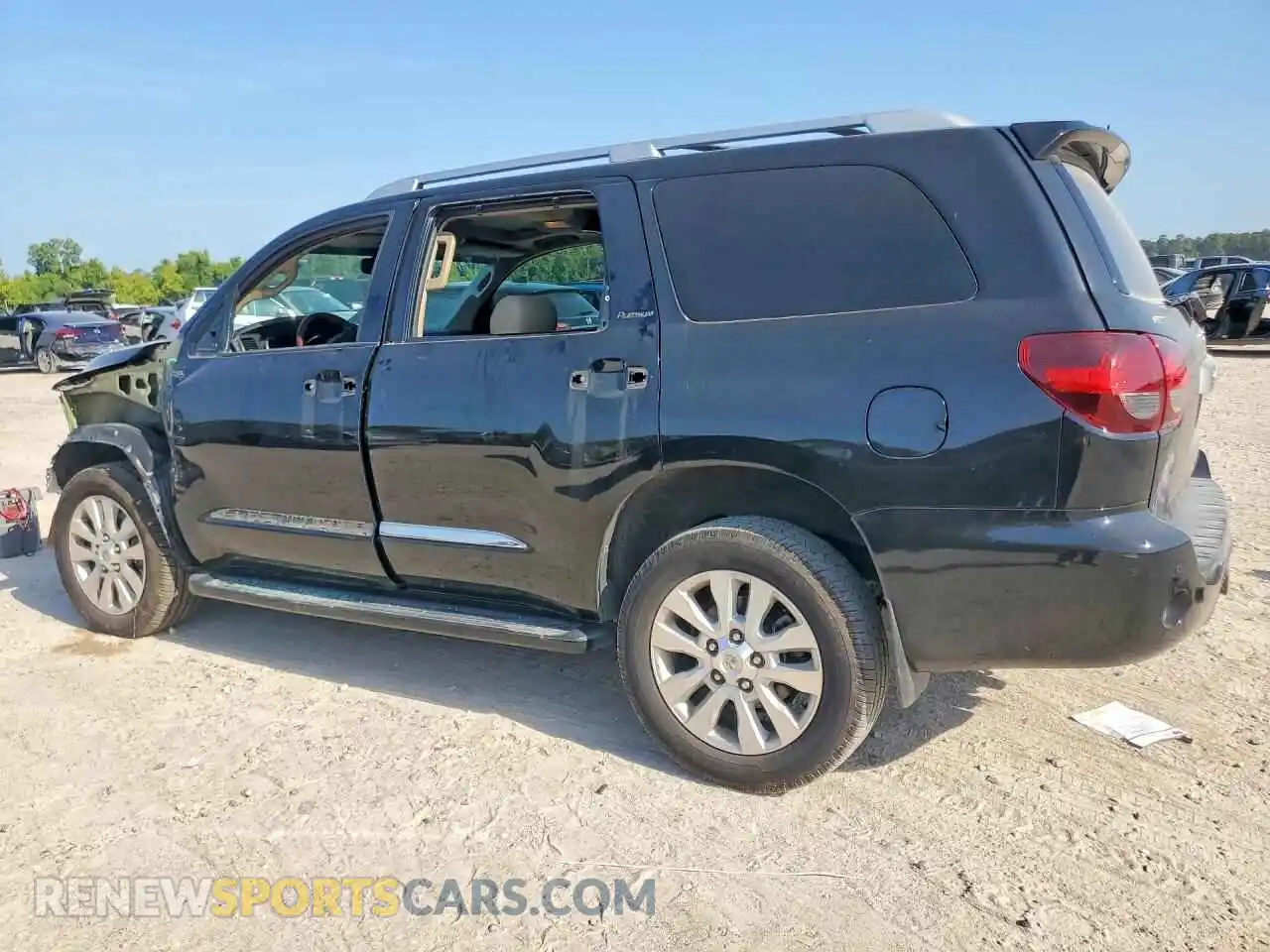 2 fotografías del automóvil dañado 5TDGY5B15MS184770 TOYOTA SEQUOIA 2021