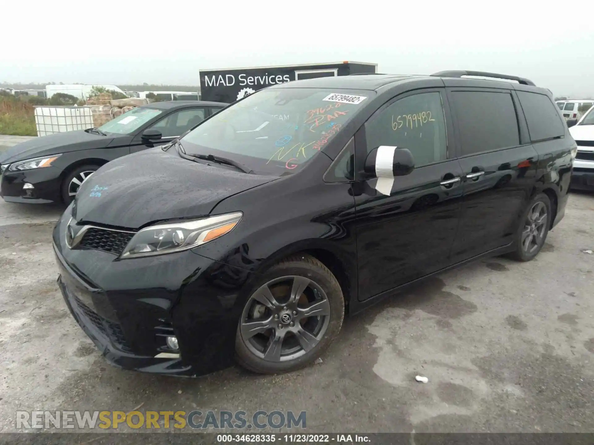 2 Фотография поврежденного автомобиля 5TDXZ3DC5KS019864 TOYOTA SIENNA 2019