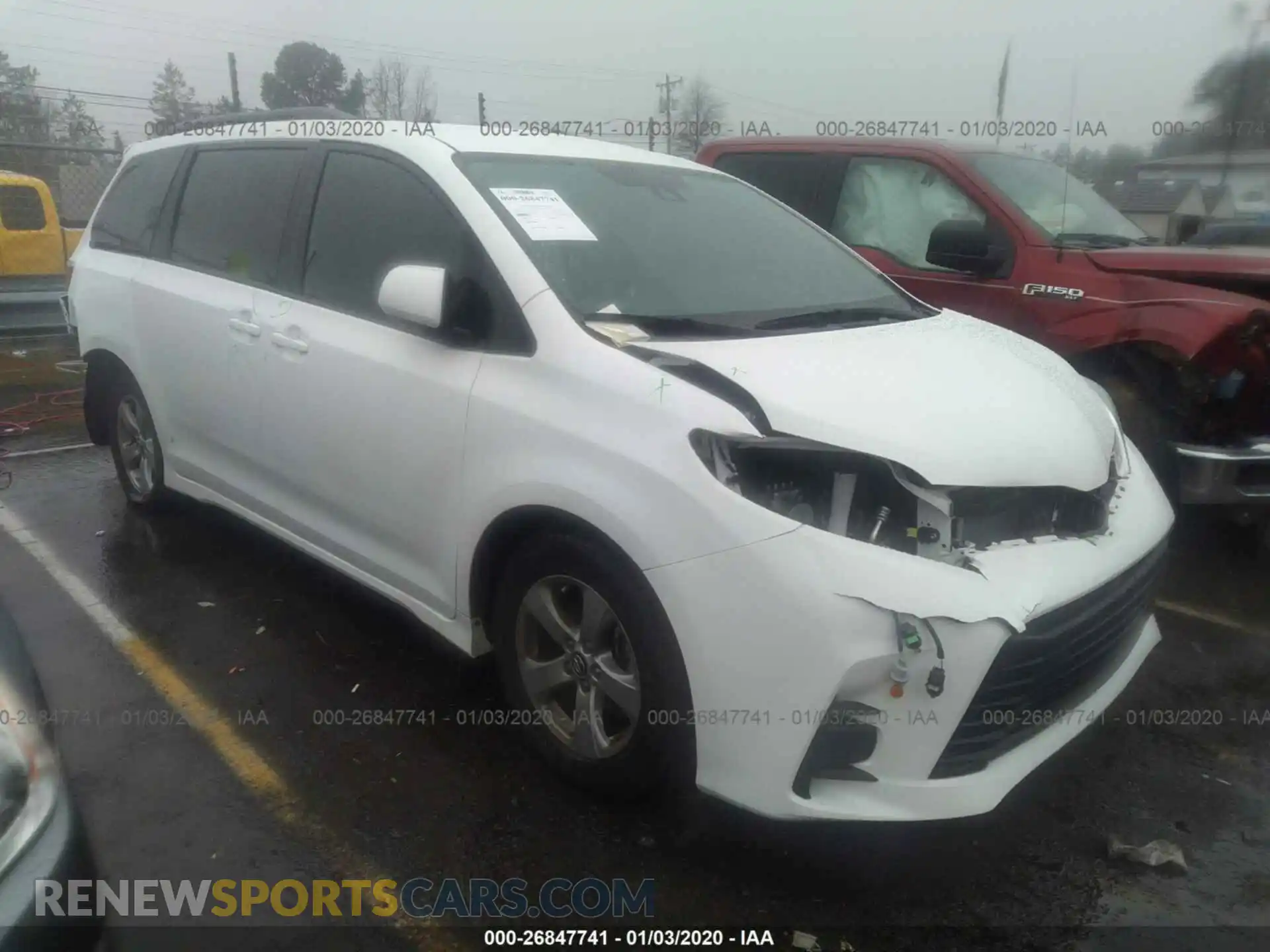 1 Photograph of a damaged car 5TDKZ3DC2LS045477 TOYOTA SIENNA 2020