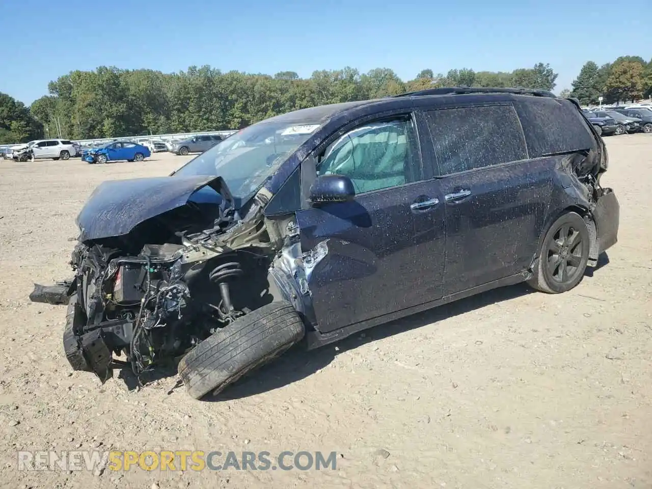 1 Photograph of a damaged car 5TDXZ3DC4LS052467 TOYOTA SIENNA 2020