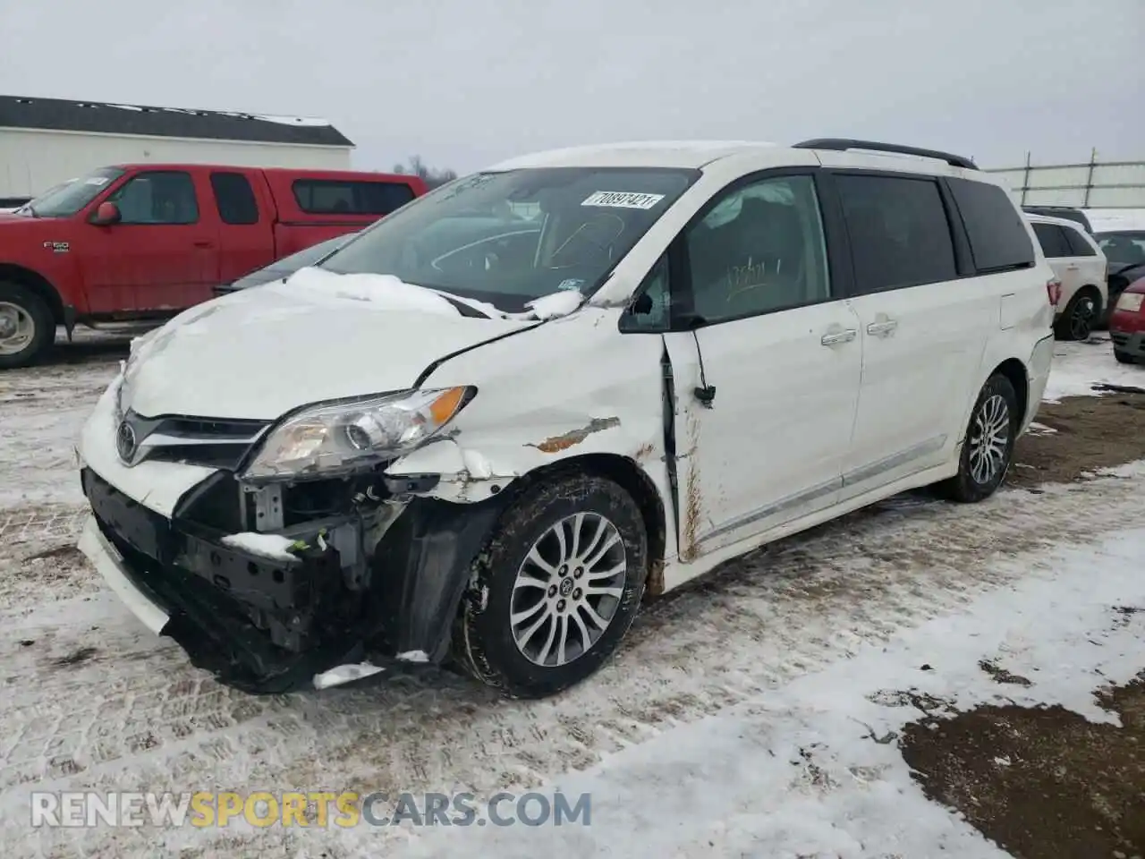 2 Фотография поврежденного автомобиля 5TDYZ3DC2LS054089 TOYOTA SIENNA 2020