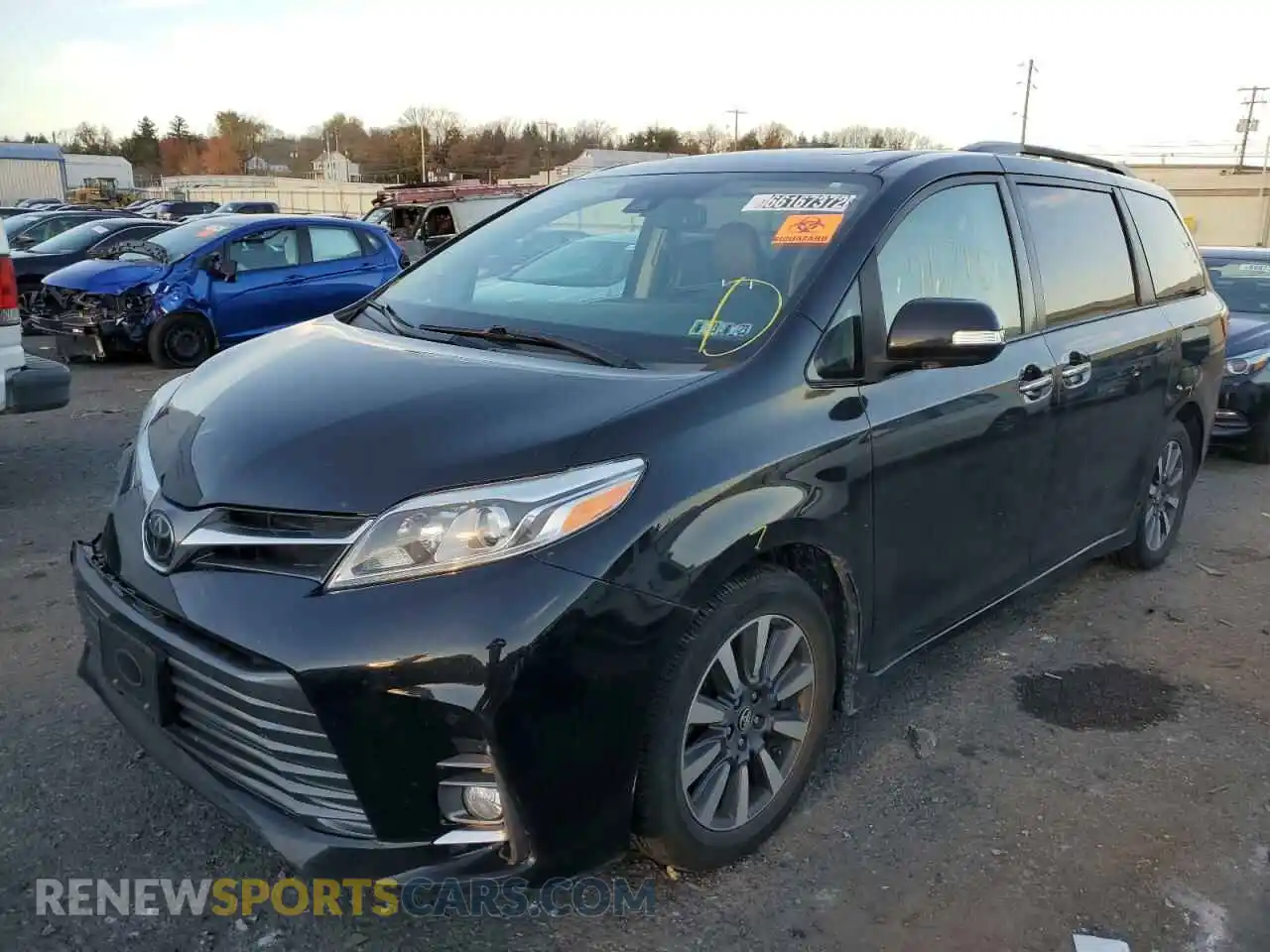 2 Photograph of a damaged car 5TDYZ3DCXLS025732 TOYOTA SIENNA 2020