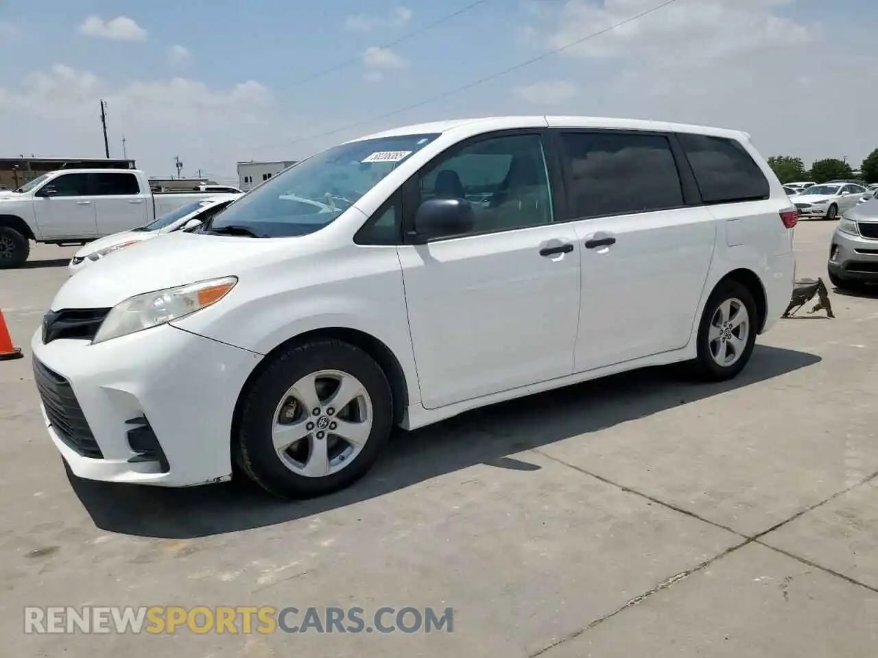 1 fotografías del automóvil dañado 5TDZZ3DCXLS034791 TOYOTA SIENNA 2020