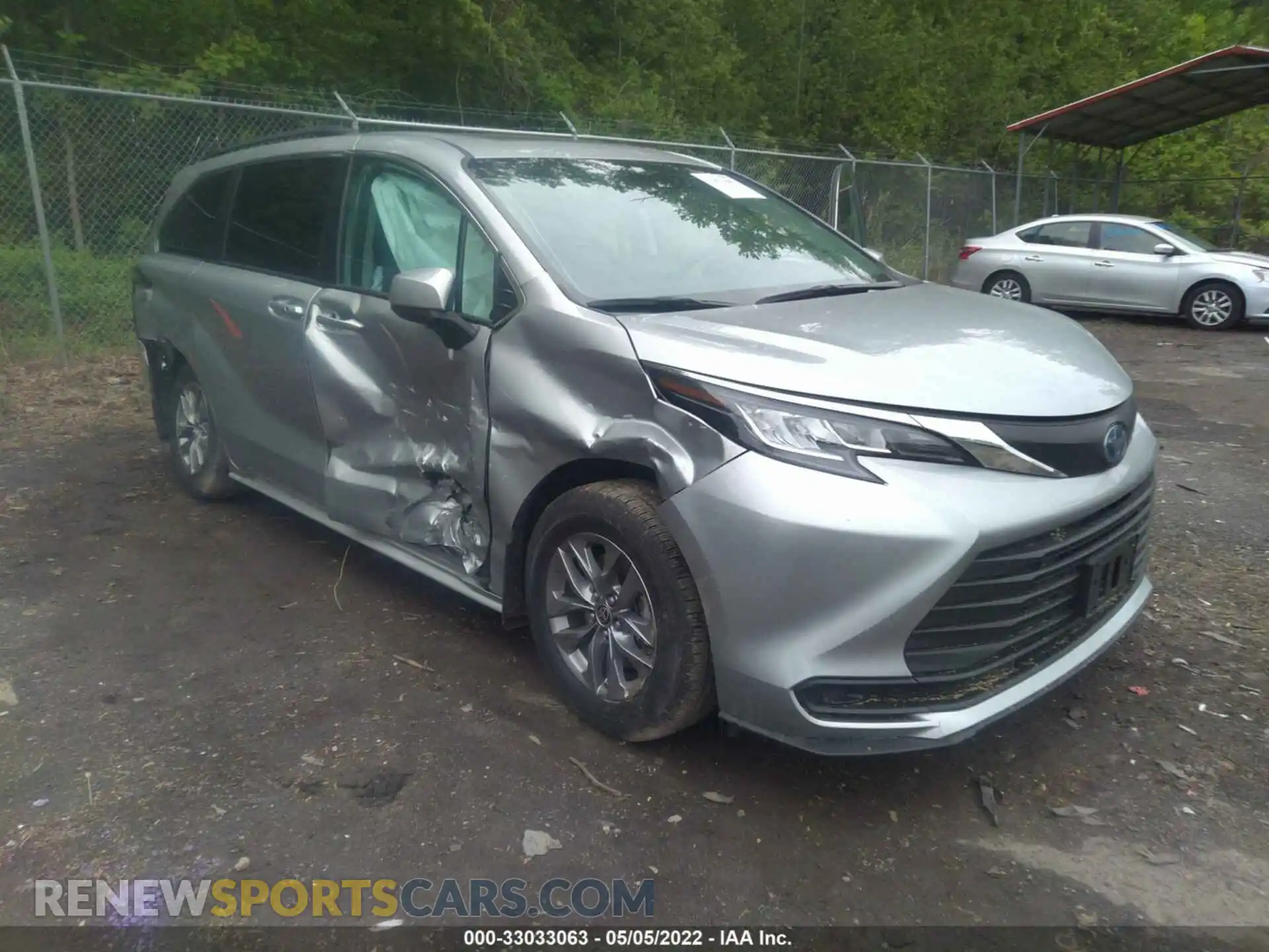1 Photograph of a damaged car 5TDBRKEC6MS031494 TOYOTA SIENNA 2021