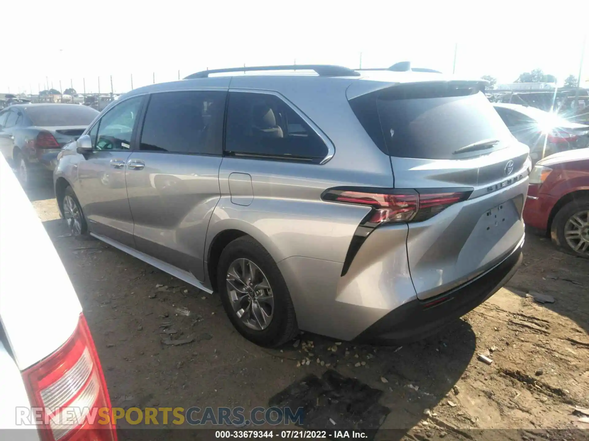3 Photograph of a damaged car 5TDBRKEC7MS018687 TOYOTA SIENNA 2021