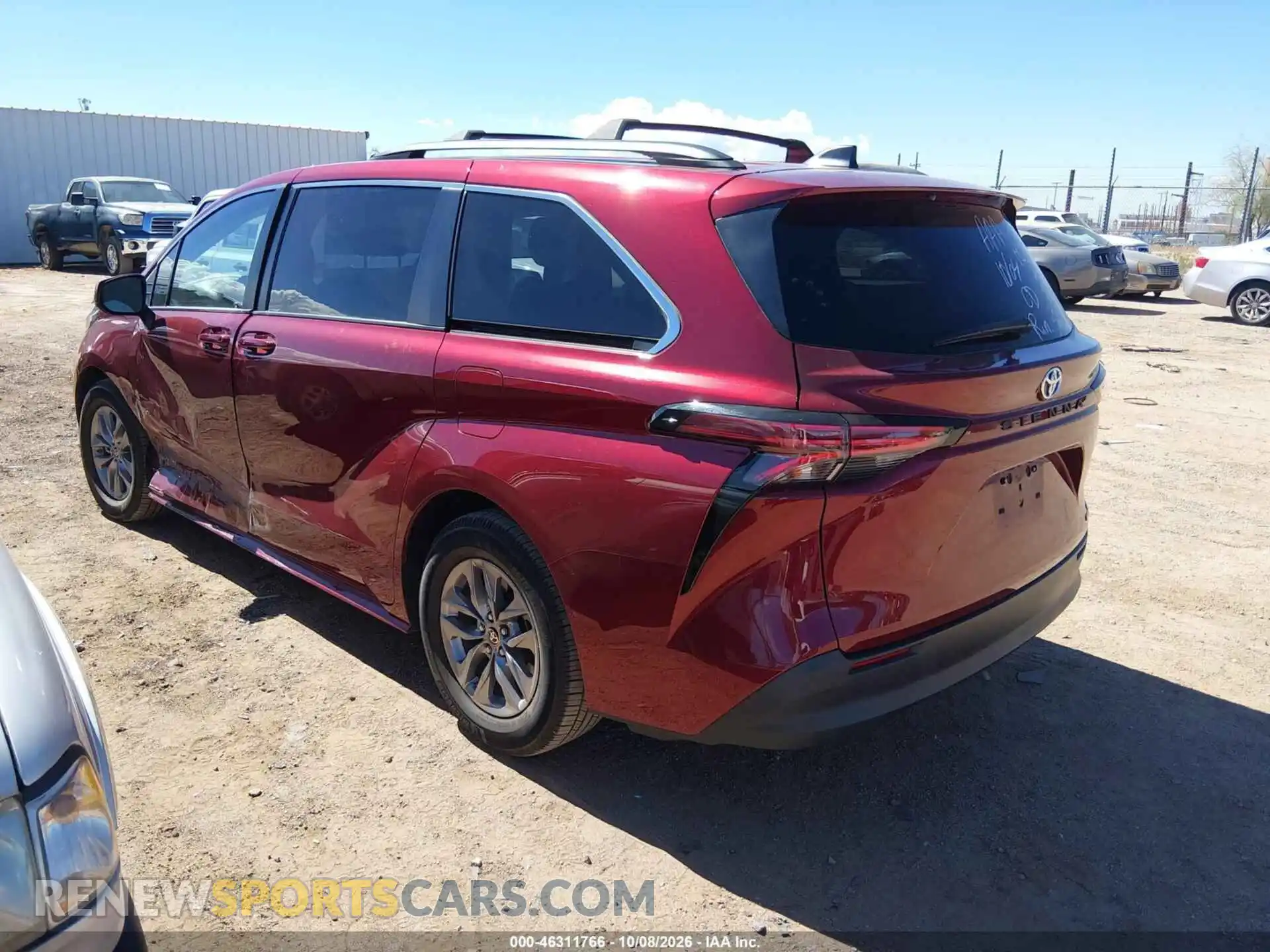 3 Фотография поврежденного автомобиля 5TDBRKEC9MS072525 TOYOTA SIENNA 2021