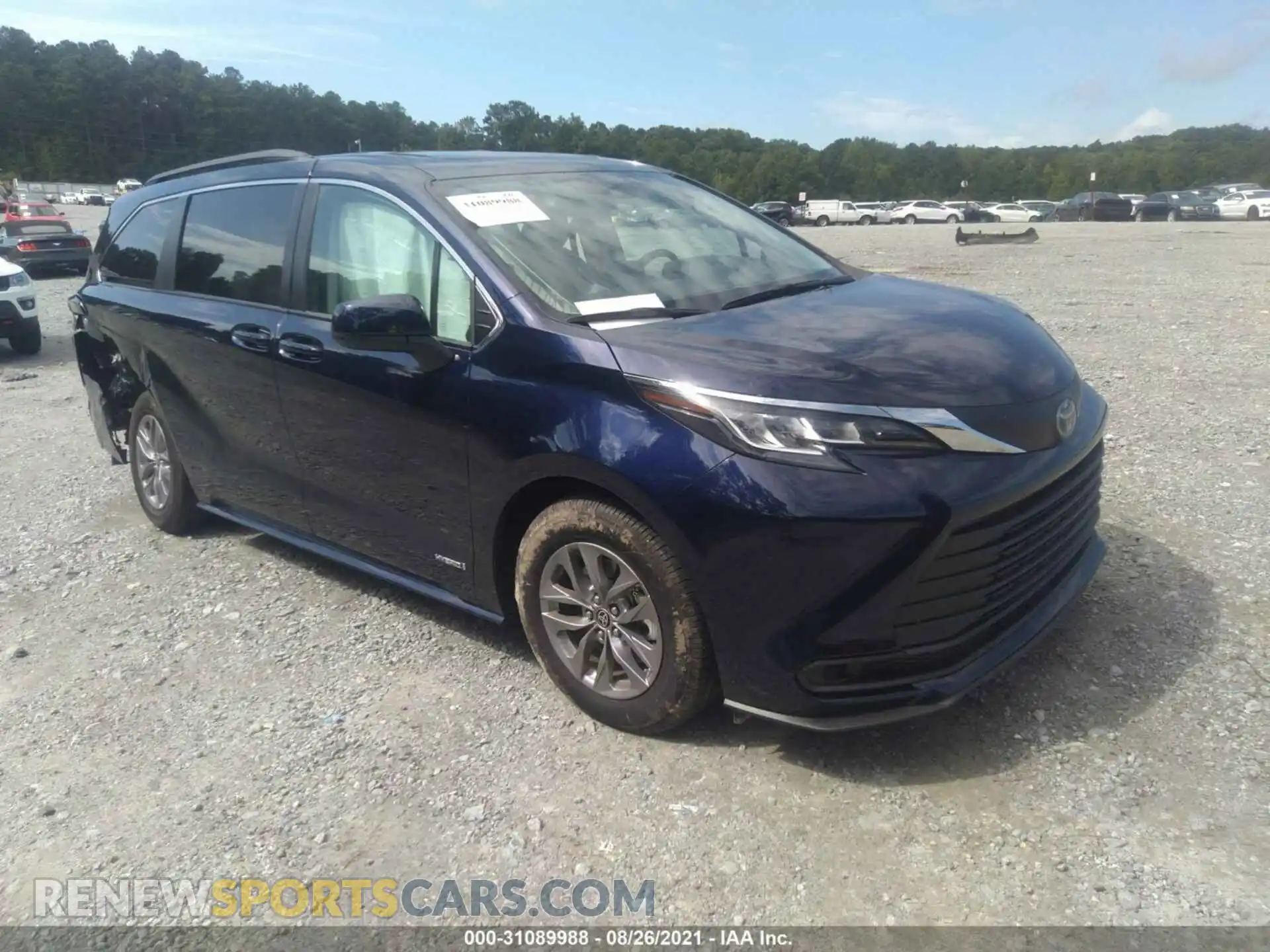 1 Photograph of a damaged car 5TDBSKFC3MS020553 TOYOTA SIENNA 2021