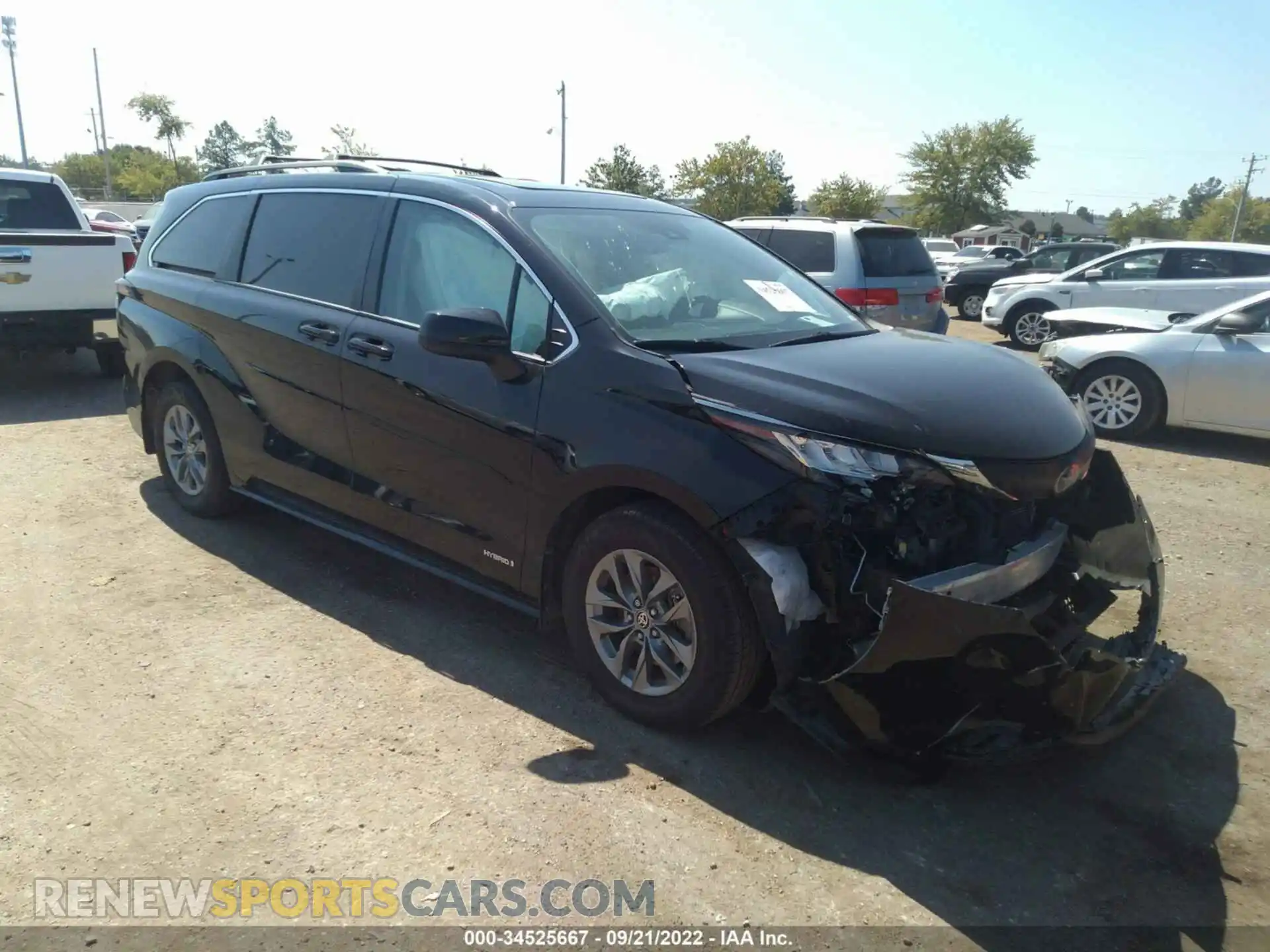 1 Photograph of a damaged car 5TDBSKFC5MS011398 TOYOTA SIENNA 2021