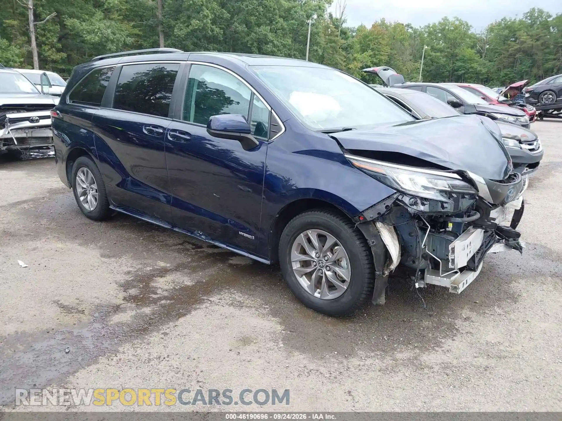 1 fotografías del automóvil dañado 5TDBSKFCXMS020663 TOYOTA SIENNA 2021