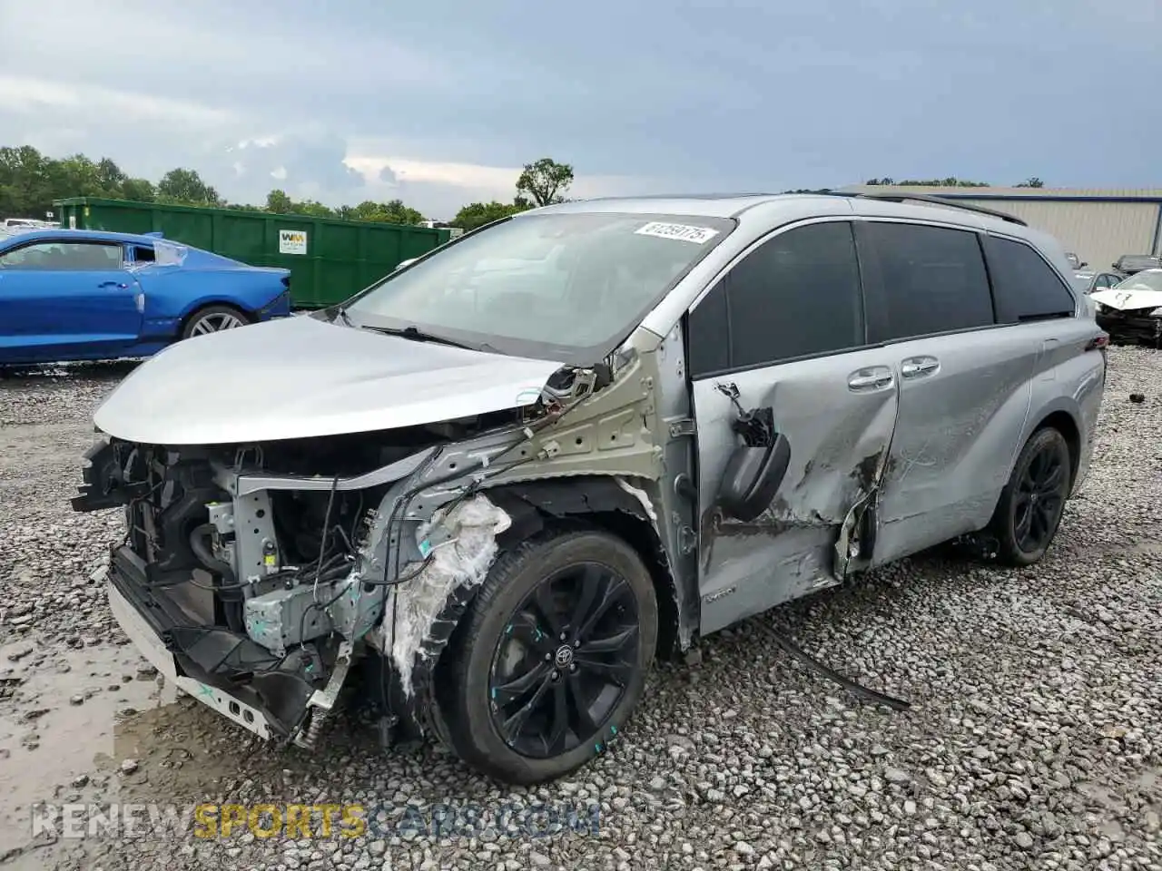 1 Photograph of a damaged car 5TDDRKEC0MS058506 TOYOTA SIENNA 2021