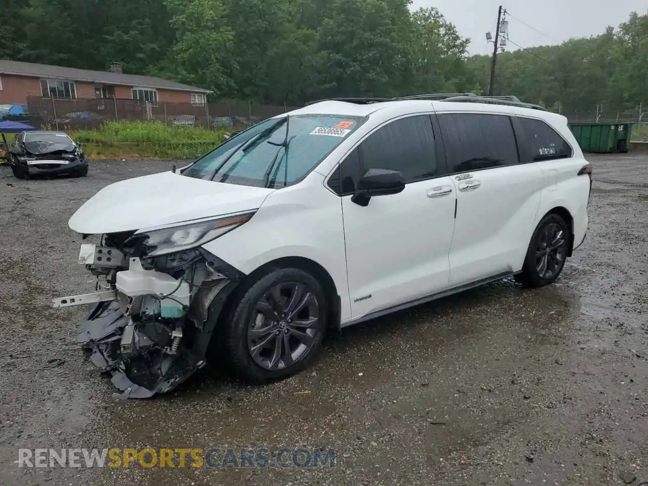 1 Photograph of a damaged car 5TDDRKEC1MS068431 TOYOTA SIENNA 2021