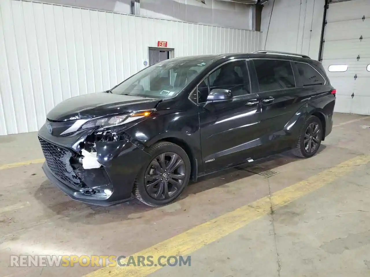 1 Photograph of a damaged car 5TDDRKEC5MS029633 TOYOTA SIENNA 2021
