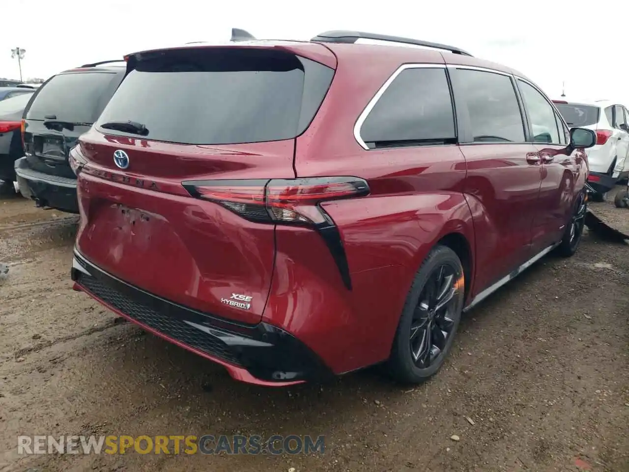 3 fotografías del automóvil dañado 5TDDRKEC5MS037439 TOYOTA SIENNA 2021