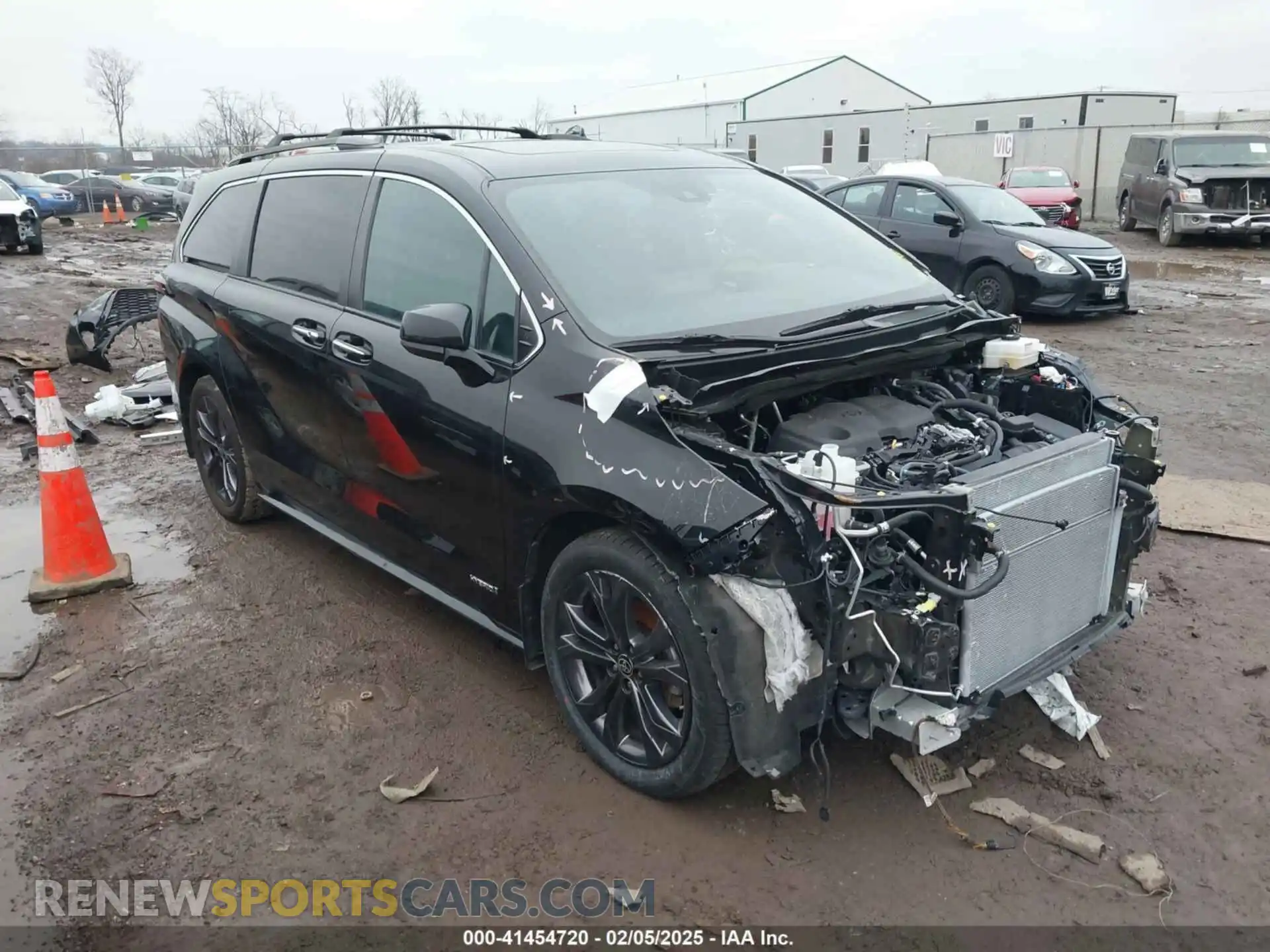 1 Photograph of a damaged car 5TDDRKEC7MS036230 TOYOTA SIENNA 2021