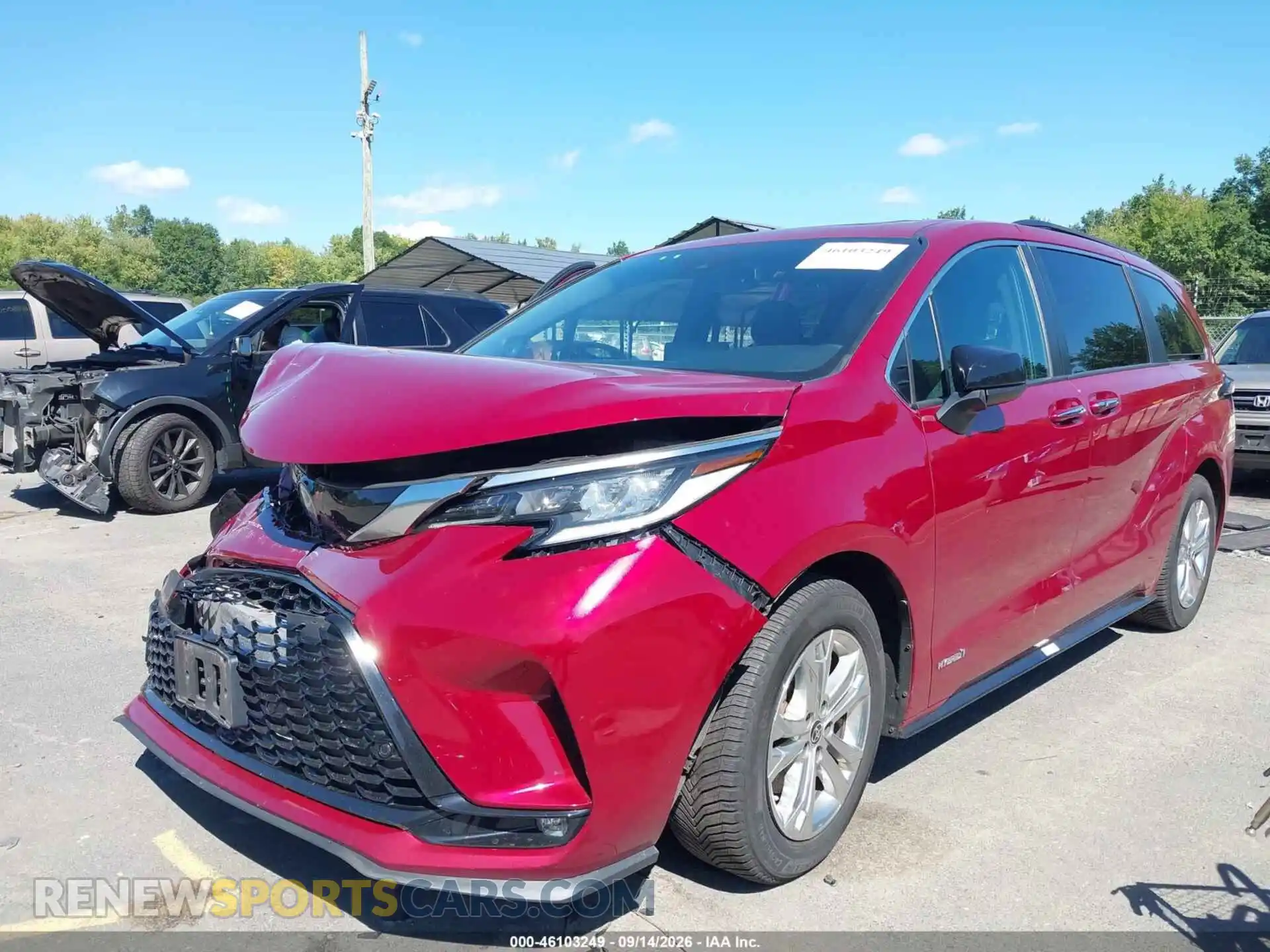 2 Photograph of a damaged car 5TDDSKFC2MS007799 TOYOTA SIENNA 2021