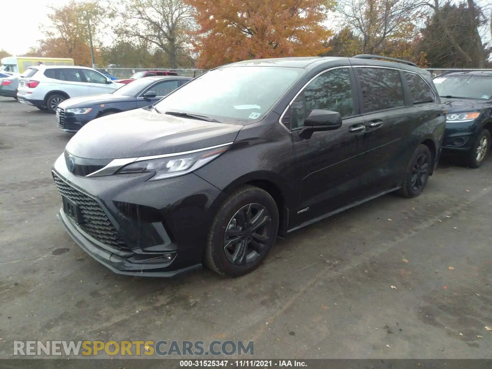 2 fotografías del automóvil dañado 5TDDSKFC5MS014522 TOYOTA SIENNA 2021
