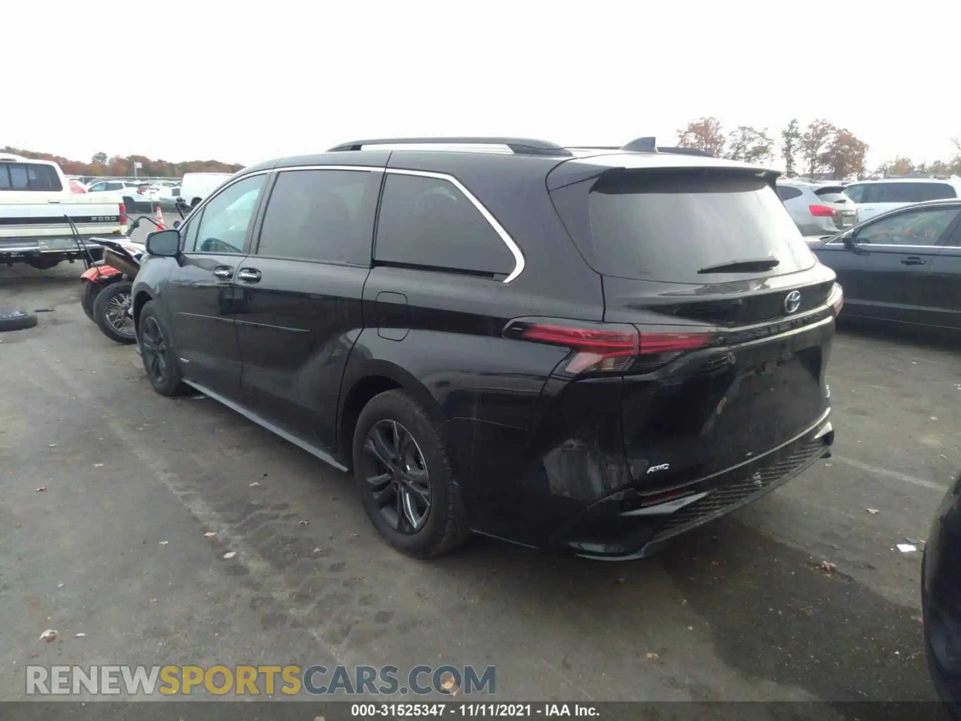 3 fotografías del automóvil dañado 5TDDSKFC5MS014522 TOYOTA SIENNA 2021