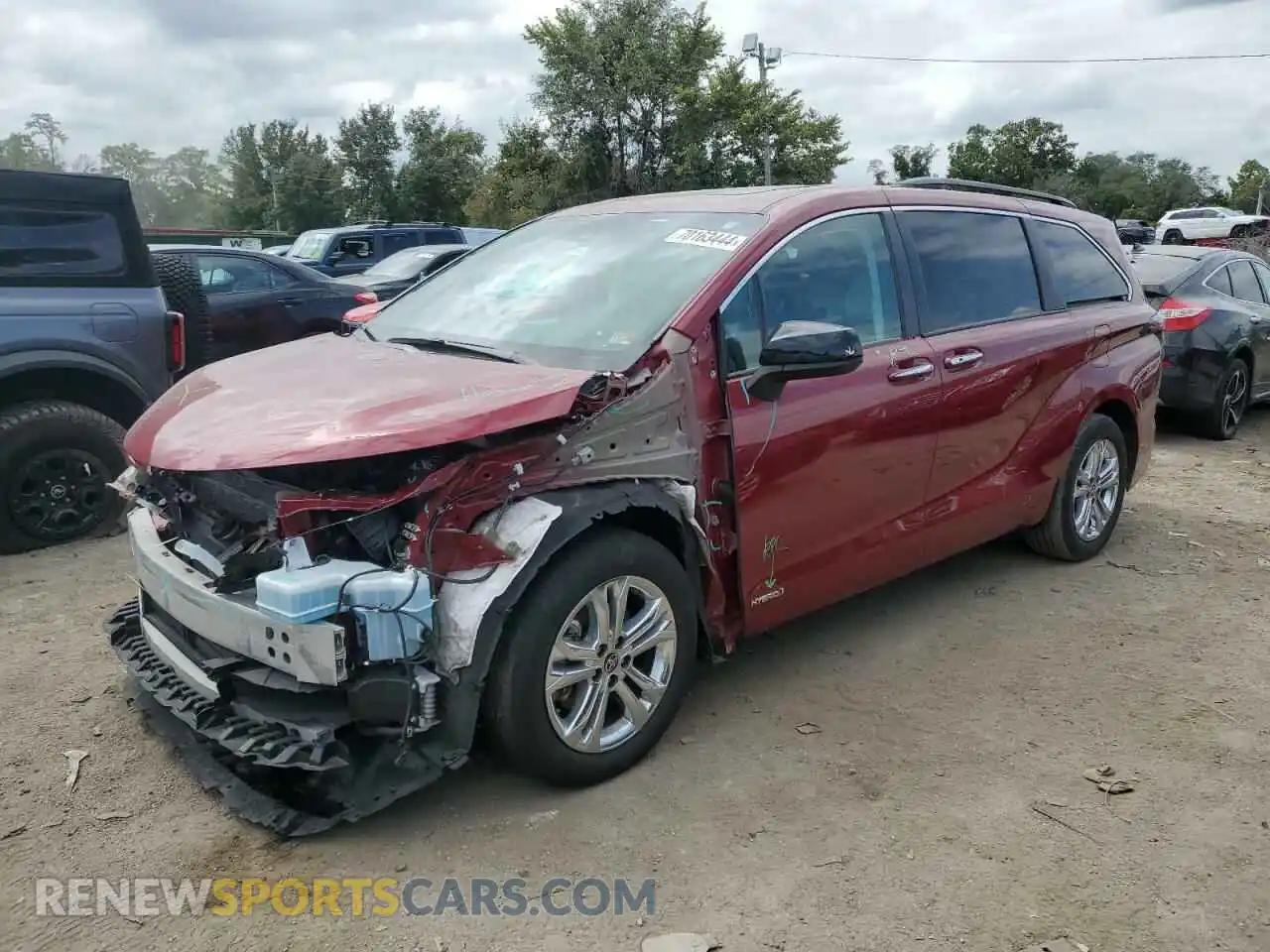 1 Photograph of a damaged car 5TDDSKFC6MS012570 TOYOTA SIENNA 2021