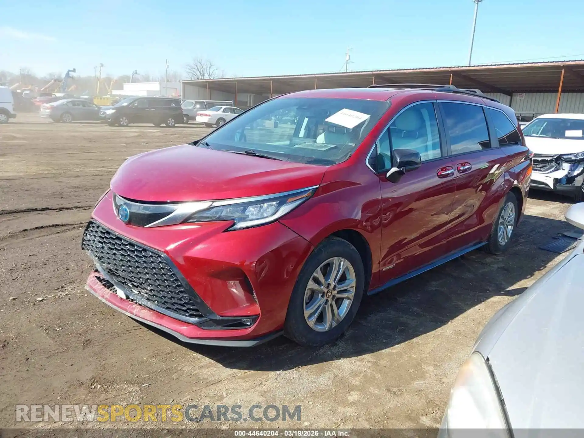 2 Фотография поврежденного автомобиля 5TDDSKFC7MS020354 TOYOTA SIENNA 2021