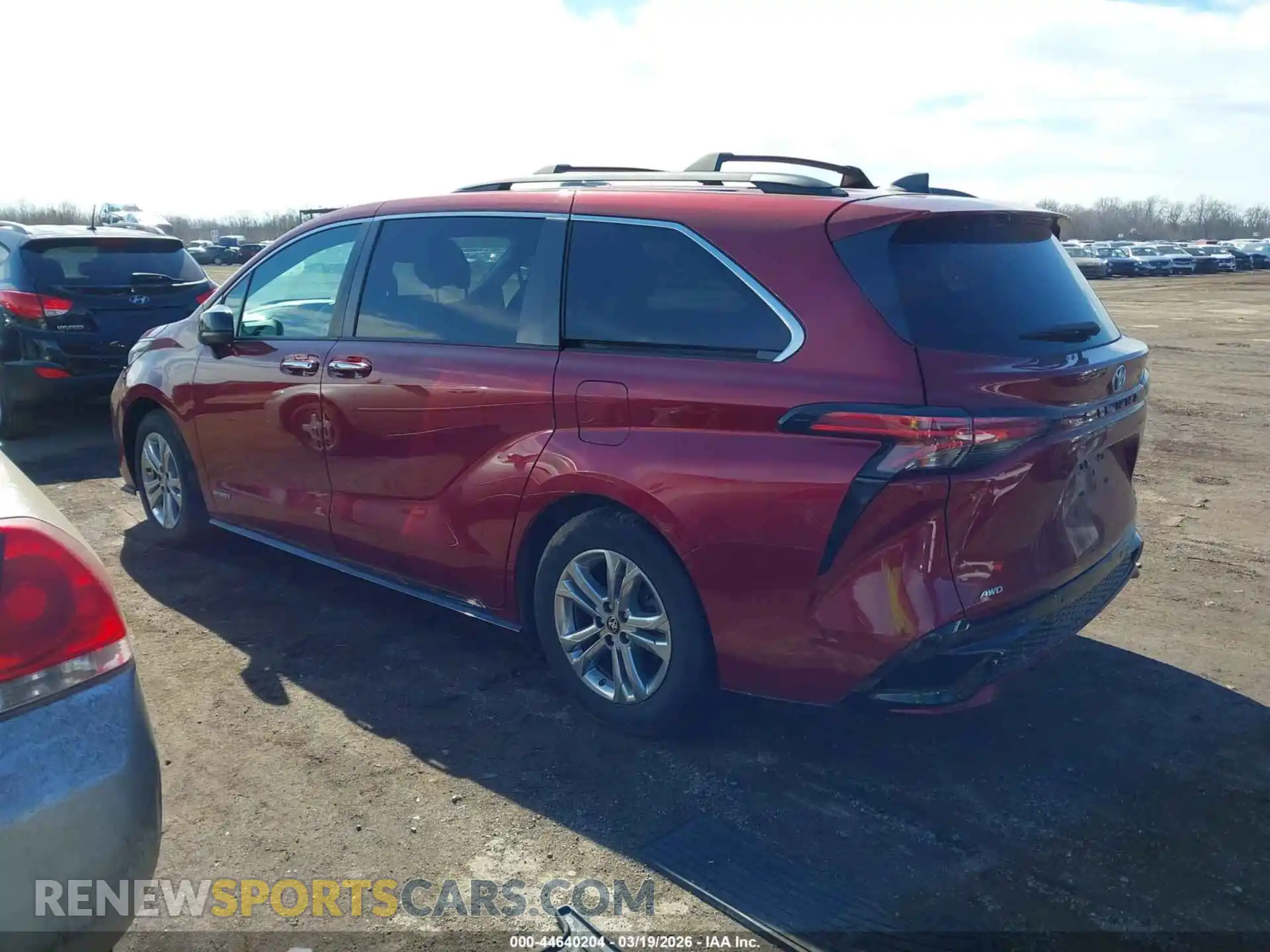 3 Фотография поврежденного автомобиля 5TDDSKFC7MS020354 TOYOTA SIENNA 2021